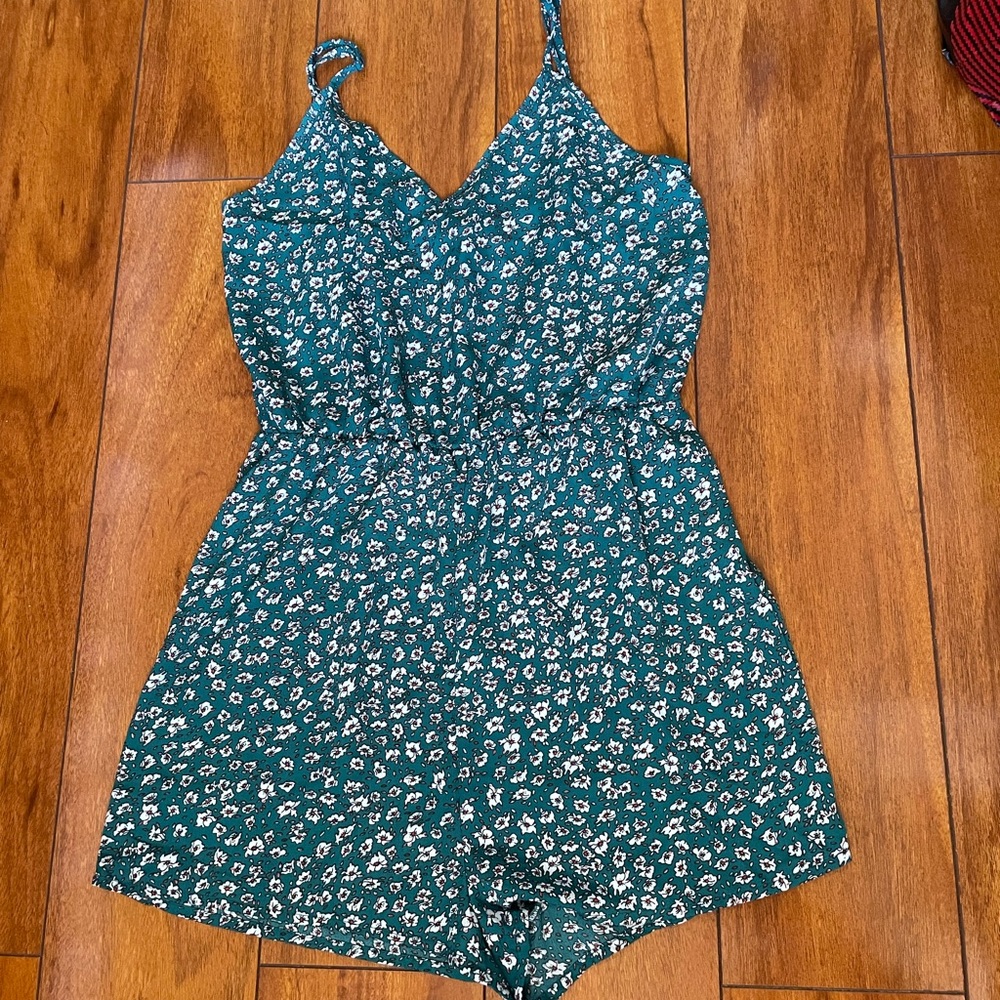 Floral Green Dress